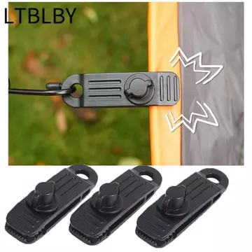 LTBLBY 1 / 4 Cái Kẹp Chống Gió Móc Caravan Hàm Kẹp Lều Phụ Kiện Cắm Trại Ngoài Trời Bộ Cắm Trại Cắm Trại Lều Giá Đỡ