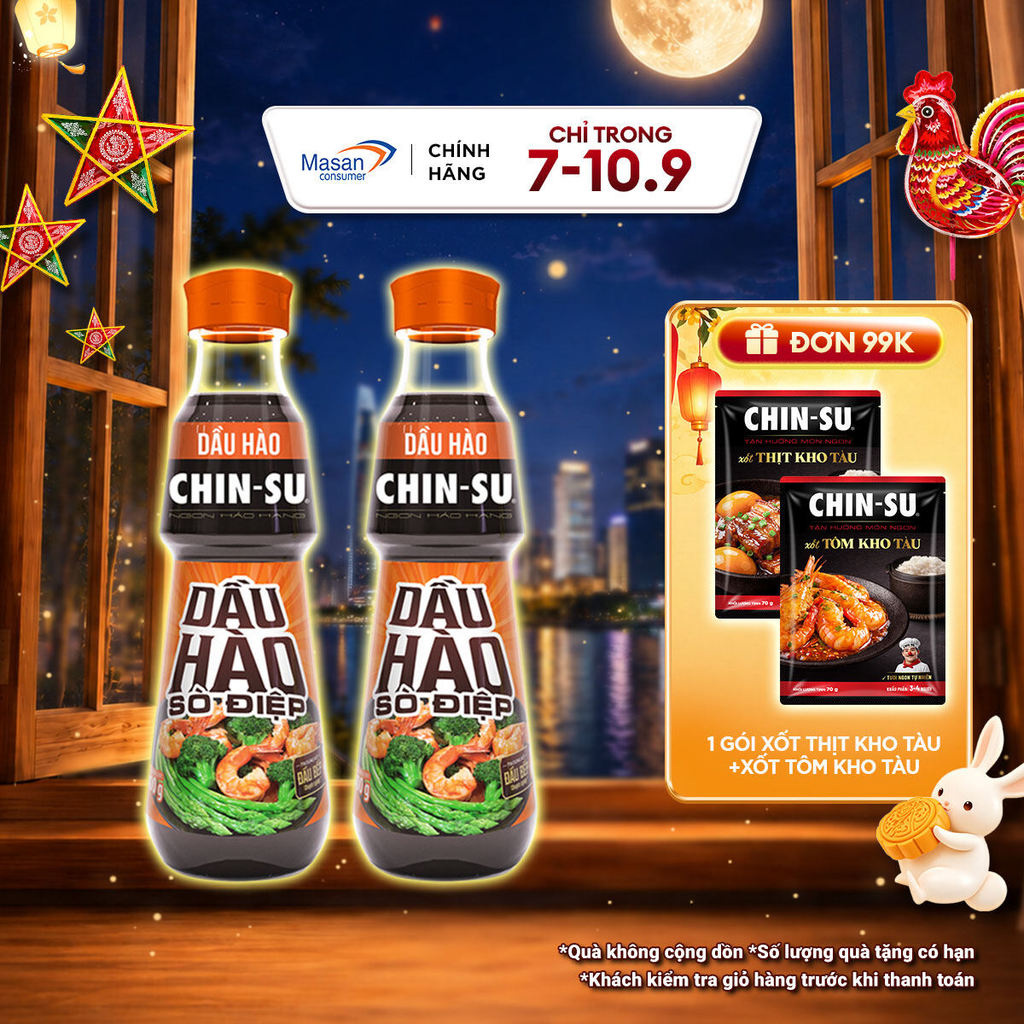 Combo 2 chai dầu hào Chin-Su Sò Điệp –  Chai X 820Gr
