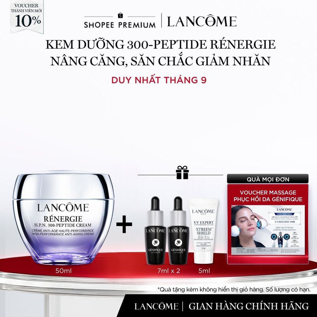 Kem Dưỡng Lancome 300-Peptide Rénergie Chống Lão Hoá & Nâng Căng, Săn Chắc 50ml