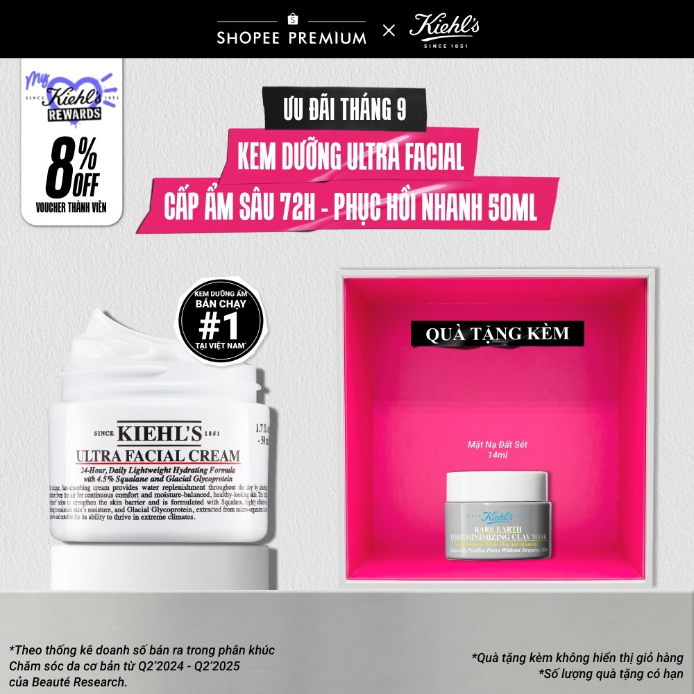 Kem dưỡng ẩm Kiehl's Ultra Facial Cream 50ml