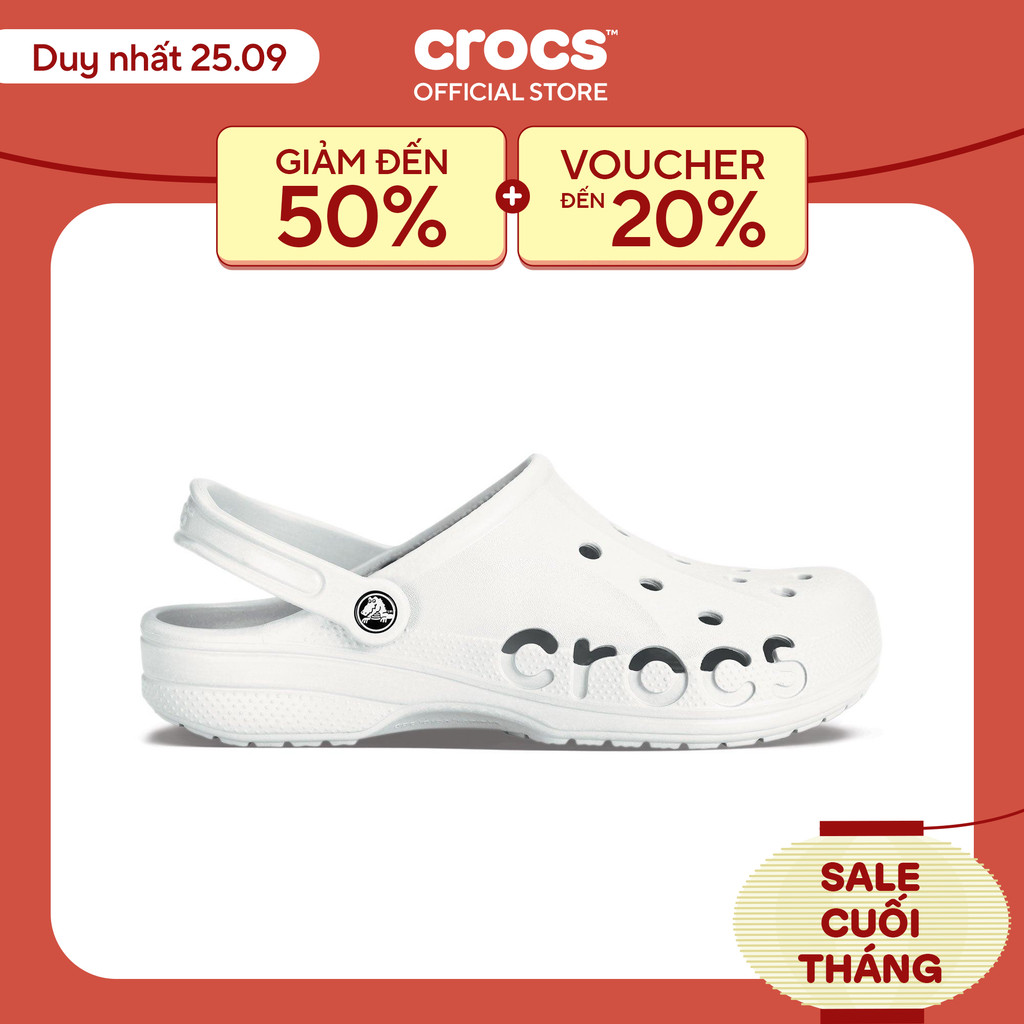 Giày Clog Unisex Crocs Baya - White - 10126-100