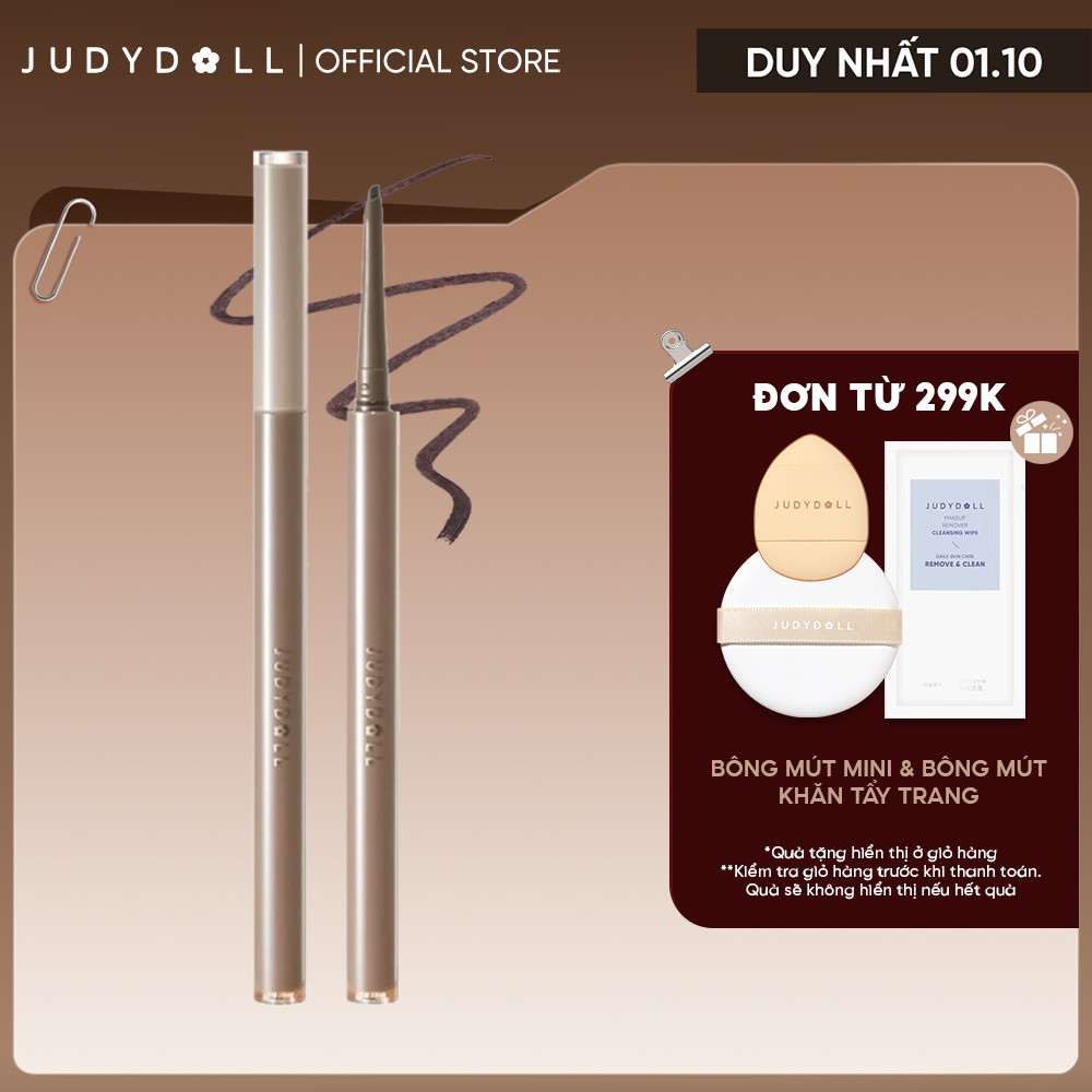 Bút Kẻ Mắt JUDYDOLL Slim Gel Eyeliner Siêu mướt Siêu mảnh Lâu trôi Không lem Chống nước Chì kẻ mí trong mềm mại 0,6g