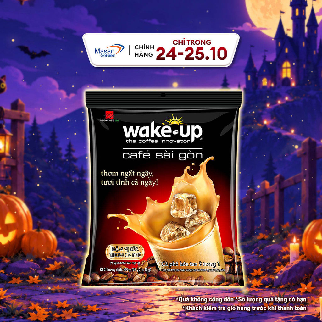 Cà phê Wake up Sài Gòn - Túi 24gói x 19gr