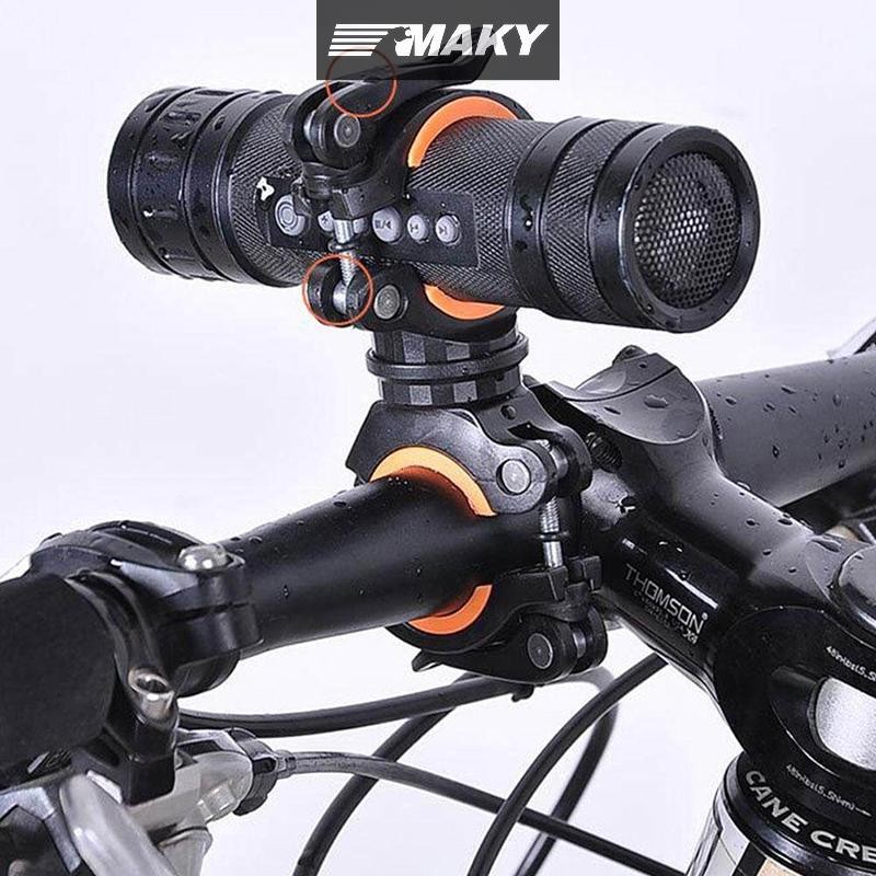 Newwellknownepic 360°Xoay Xe Đạp Kẹp Kẹp Đèn Pin Gắn Giá Đỡ Xe Đạp Đèn LED Đèn Pin Đèn Pin Gắn Giá Đỡ Phụ Kiện VN