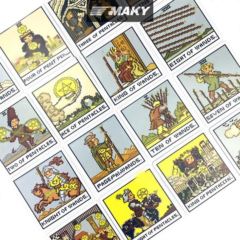 Newwellknownepic 1Box 8 Bit Fantasy Deck Card Tiên tri Bói toán Gia đình Đảng Board Game VN