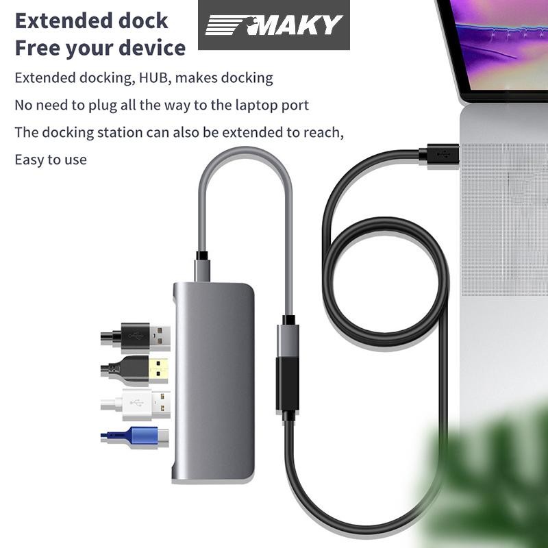 Newwellknownepic USB Type C Cáp USB A Sang Type-C Cáp Nối Dài Nữ Truyền Dữ Liệu USB C SSD Đĩa Cứng Cáp QC Cho Laptop PC VN
