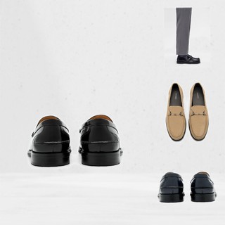 Giày PEDRO Leather Horsebit Loafers - PM1-46600177 chính hãng đủ bill