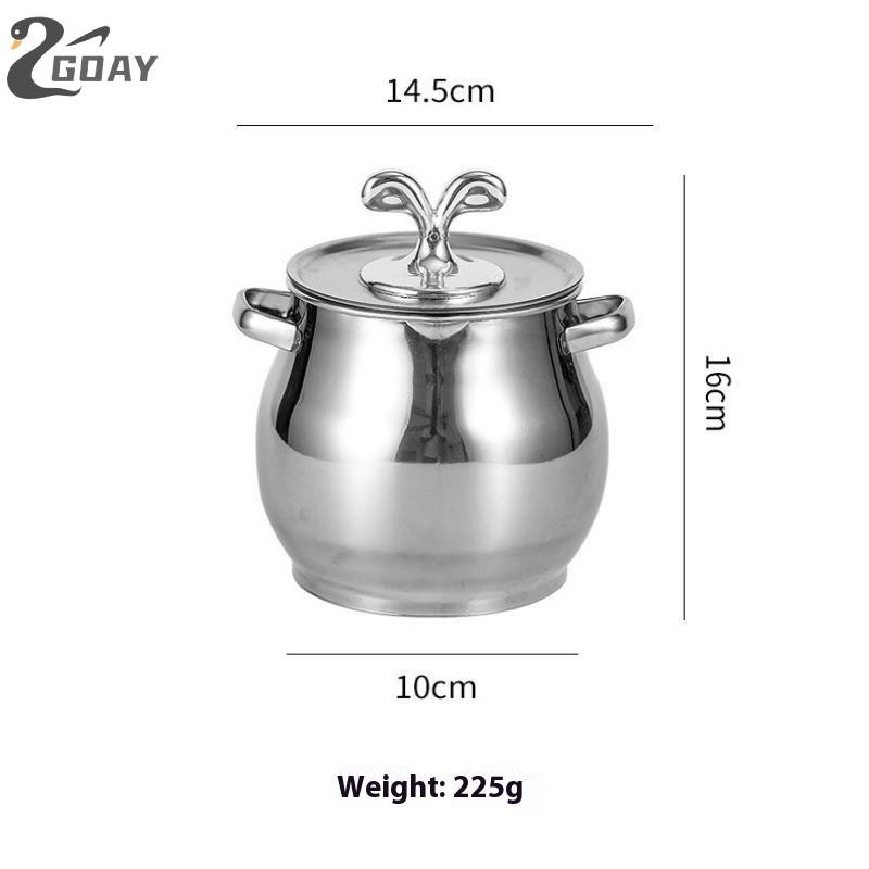 GOAY 1.5L Nồi Lọc Dầu Thép Không Gỉ Lard Lọc Dầu Nấu Ăn Lọc Dầu Mỡ Giữ Bảo Quản Hộp Đựng Dầu Nhà Bếp VN