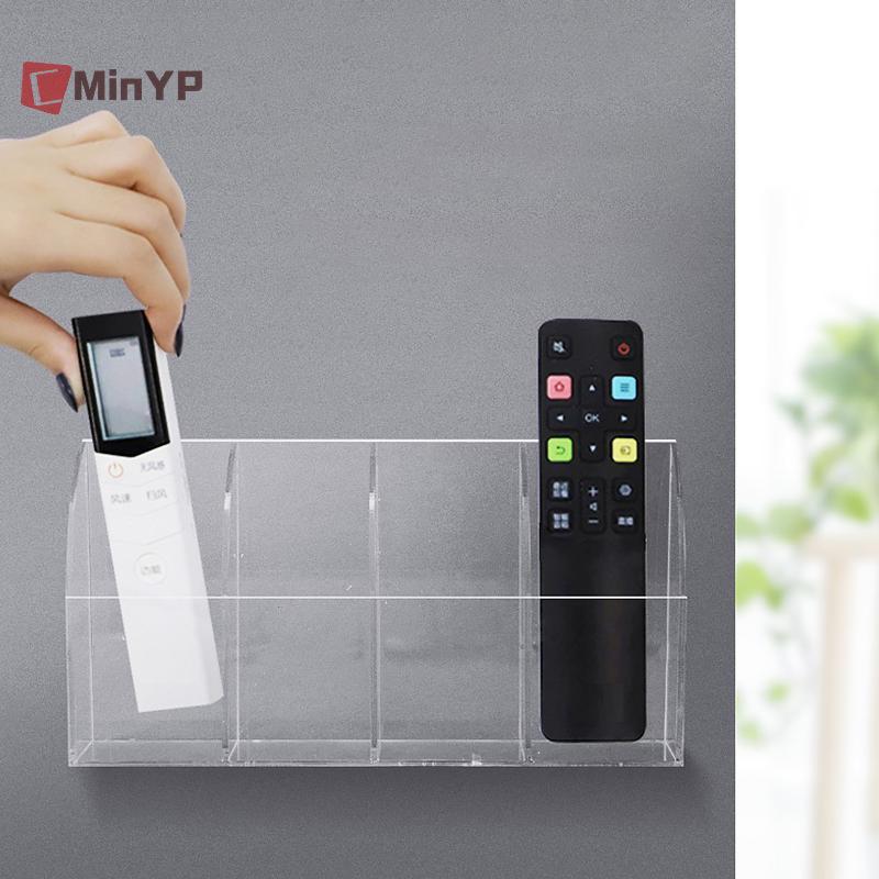 CMinYP Acrylic TV Điều Hòa Điều Khiển Từ Xa Giá Đỡ 1 / 4 Ốp Lưng Treo Tường Hộp Bảo Quản Cho Gia Đình Vinh Quang