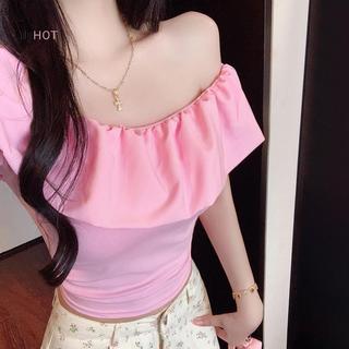 Áo thun trễ vai ngọt ngào, dáng rộng mát mẻ cho mùa hè