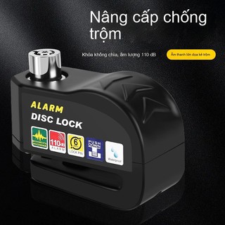 Khóa báo động chống trộm phanh đĩa - Chất liệu hợp kim bền chắc, còi hú báo động, bảo vệ toàn diện