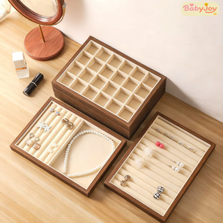 【BabyJoy】Hộp Trang Sức Quả óc chó Hạt Gỗ,Hộp Đựng Trang Sức Bằng Gỗ Óc Chó Phong Cách Retro
