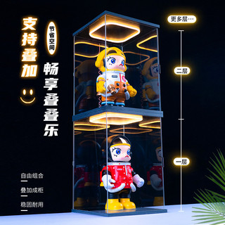 [Hộp trưng bày trong suốt acrylic] Thích hợp cho Popmart HIRONO Ono Pianist Thang máy hợp thời trang Chơi Hộp trưng bày nắp chống bụi acrylic