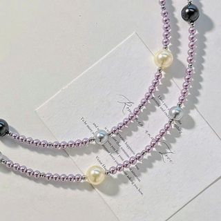 [N1105] - Dây Chuyền, Vòng Cổ, Hạt Ngọc Trai Đá Nhân Tạo Dáng Dài, Sang Trọng, Thanh Lịch, Phù Hợp Cho Nữ - DAISYN.