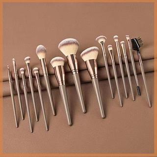 [savemoneyeveryday] 7 / 15 Chiếc Mỹ Phẩm Cọ Trang Điểm Phấn Mắt Kem Nền Đường Viền Blusher Nâu Dụng Cụ Làm Đẹp Cho Nữ [vn]