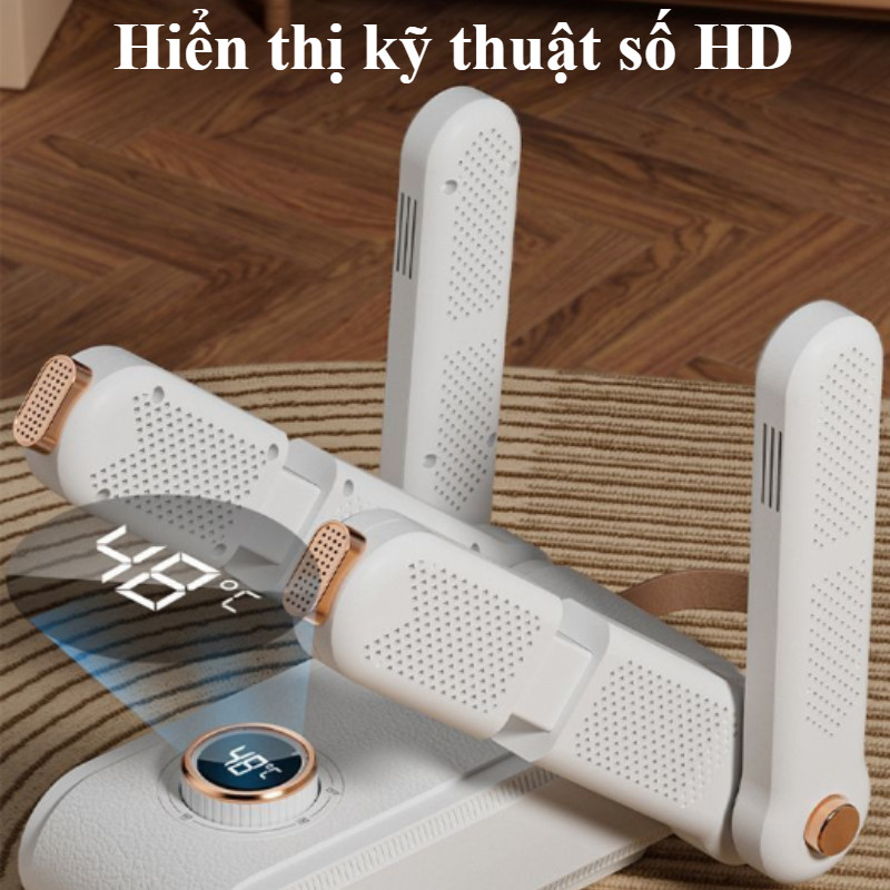 Máy Sấy Giày 4 Cần - Sấy khô, khử khuẩn tia UV, hẹn giờ, khử mùi hiệu quả dùng cho giày và tất