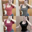 ÁO THUN CỔ TRÒN GÀI NÚT ÔM BODY KIỂU DÁNG ĐƠN GIẢN BASIC SIÊU ĐẸP M2088