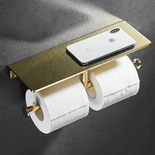 【 KOHLER 】Giá treo khăn giấy đồng thau dày đặc, giá treo giấy cuộn phòng tắm, móc đôi, máy phân phối giấy vệ sinh, hộp k
