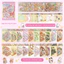 Bộ sưu tập các cảnh thu nhỏ Nhãn dán PET Nhãn dán giấy Scrapbooking Chất liệu，Sticker 3D Dòng Động