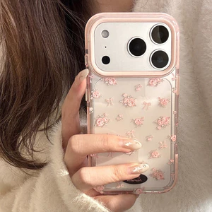 Ốp Điện Thoại INS Hoa Cho iPhone 17 16 Pro Max 17 16 15 14 13 12 11 Vỏ Bảo Vệ Chống Sốc