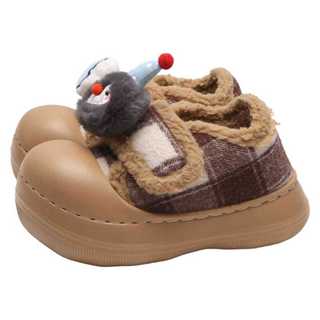 XIXITIAO Giày Cotton Đế Dày Thời Trang Phong Cách Mới Ấm Áp Nữ Mùa Đông Dễ Thương Chim Cánh Cụt Cá