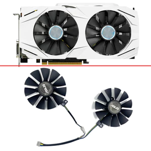 IiiNEW 87MM GTX1060 GTX1070 RX480 Quạt Làm Mát Cho ASUS GTX 1060 1070 RX 480 Card Đồ Họa T129215Quạt làm mát SU PLD09210S12HH 28mm * *