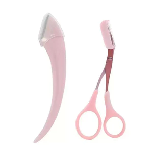 Bộ tông đơ lông mày chính xác có bảo vệ an toàn và kéo Mini để định hình lông mày dễ dàng