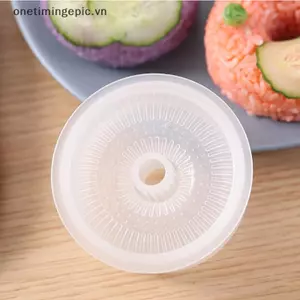 VFZ Mùa Đi Học Donut Tròn Cơm Bóng Khuôn Non-Sti Sushi Maker DIY Dễ Dàng Cơm Bóng Báo Chí Khuôn Trẻ Em Bé Bento Set Nhà Bếp OTE