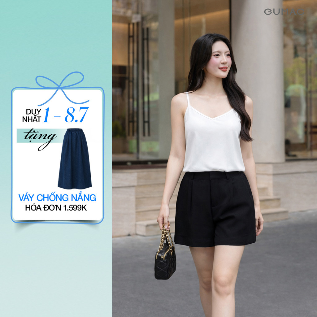 Áo 2 Dây Nữ GUMAC Thiết Kế Form Suông Trẻ Trung Hiện Đại BAE00017