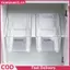 XUAN 2 Cái / bộ Cầu Trượt Trắng Ngăn Kéo Đường Sắt Trượt Bin Tras Cho Nhà Bếp Phòng Ngủ Tủ Quần Áo Trượt Pullout Tra Ngăn Kéo Giỏ Kéo Đường Sắt VN