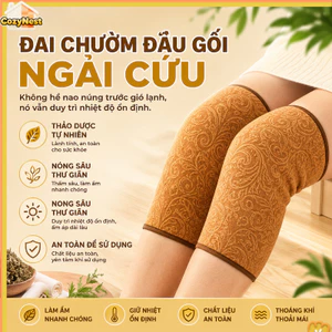 Đai chườm nóng điện, điều khiển nhiệt độ thông minh, an toàn, thích hợp cho vùng đầu gối và mắt cá chân.