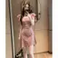 Mùa hè Phong cách mới kiểu Pháp Retro Slimer Look Polka Dot Classy Dress Thời trang Váy chữ A cao cấp Niche Slim-fit