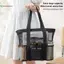 BeautifulHomeA Lưới Chống Thấm Nước Túi Tote Đi Biển Lớn Chống Cát Có 2 Tay Cầm Cho Bể Tập Gym Giải Pháp Bảo Quản Du Lịch Ngoài Trời VN
