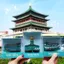 Xi 'an Zhonglou Ruibeast Văn hóa Sáng tạo Tủ lạnh Nhãn dán Thành phố Du lịch Khu vực Xem Quà tặng Quà tặng Gạch trang trí ba chiều 7.1