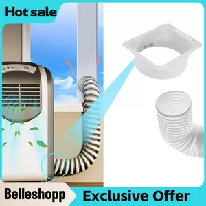 Belleshopp Di Động Ac Cửa Sổ Thông Hơi Bộ Điều Hòa Không Khí Ống Xả Khớp Nối Đa Năng Thiết Kế Đường Chỉ May ABS Sang Vòng Adapter