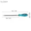 Belleshopp Belleshopp Tuốc nơ vít tay áo linh hoạt Có thể uốn cong Trục mở rộng Kẹp ống điều khiển đai ốc