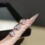 AqToCna 1 Đôi Bông Tai Hợp Thời Trang Trang Sức Bạc Tròn Zircon Bông Tai Nữ Ngăn Ngừa Dị Ứng Dự Tiệc Phụ Kiện Quà Tặng AqToCna