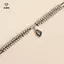 Mặt dây chuyền pha lê màu xám mới Hạt không đều Nelace dành cho nữ Thời trang hai lớp Kim loại Choker Áo len Dây chuyền trang sức dự tiệc Quà tặng [Mina]