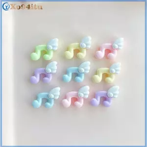 XOITU Nhựa Nhạc Note DIY Trang Sức Quyến Rũ Dễ Thương Pastel Thiên Thần Cánh Thiết Kế Cho Handmade Bông Tai Vòng Tay Móc Khóa Thủ Công Quà Tặng VN