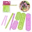BeautifulHomeA 10 Cái Kim Perming Perming Traceless Miếng đệm Miếng đệm nhựa chịu nhiệt Kẹp uốn cong Dụng cụ làm tóc Phụ kiện tạo kiểu VN