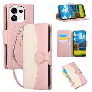 Ốp YJD Cho OPPO Reno16 Pro Reno16F Magic8Lite Dây Kéo Da Chất Lượng Cao Khe Cắm Thẻ Khóa Từ Dây Đeo Tay Chống Rơi Vỏ Điện Thoại
