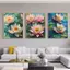 Thời trang chanh mùa xuân hoa sen nho Poster Không khung Tranh Canvas Trang trí tường