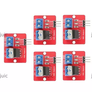 Trình điều khiển 5 chiếc JUIC, Đầu ra 0 ‐ 24V Trình điều khiển MOSFET đầu ra, Trình điều khiển MOSFET IRF520 3.3V / 5V cho MCU
