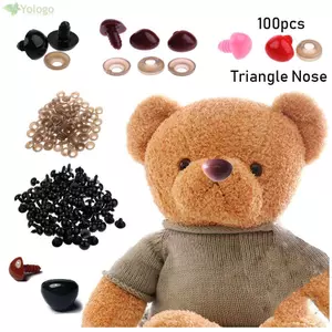 YOLOGO 100 Bộ phận an toàn Nút gấu Mũi búp bê thủ công