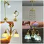 Đèn LED thu nhỏ nhà búp bê YOLOGO, 5 kiểu đèn trần vàng 1: 12, Đèn chùm DIY chất lượng cao Phụ kiện nhà búp bê