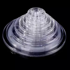Chân đế trưng bày bàn xoay Chân đế tròn trong suốt Lazy Susan Trang trí Tấm xoay Dụng cụ [Vn]