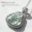 HFSHY Phong Cách Trung Hoa Tự Nhiên Tươi Xanh Chalcedony Mặt Dây Chuyền Nelace Trang Sức Thanh Lịch Cho Nữ Ngày Mặc Quà Tặng Valentine VN