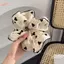 HFSHY Vải Thời Trang Tóc Scrunchies Mềm Co Giãn Dây Buộc Tóc 1 Chấm Trái Tim In Hoa Cho Thiếu Niên Bé Gái Trường Phụ Kiện Tóc VN