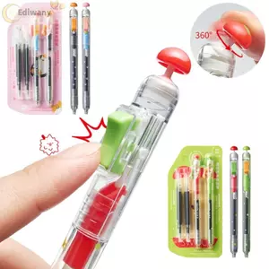 EDIWANY 4 Cái / bộ Bút Gel Fidget Clicker, Bút chuyển đổi thư giãn chống lo âu 0,5mm, Viết mượt mà với Bút thay thế Đổ lại Công cụ học tập để luyện thi