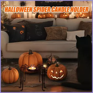 Halloween Tealight Giá Đỡ Gothic Nhện Tealight Đứng Trang Trí Gothic Halloween Nến Cho mueadsyvn